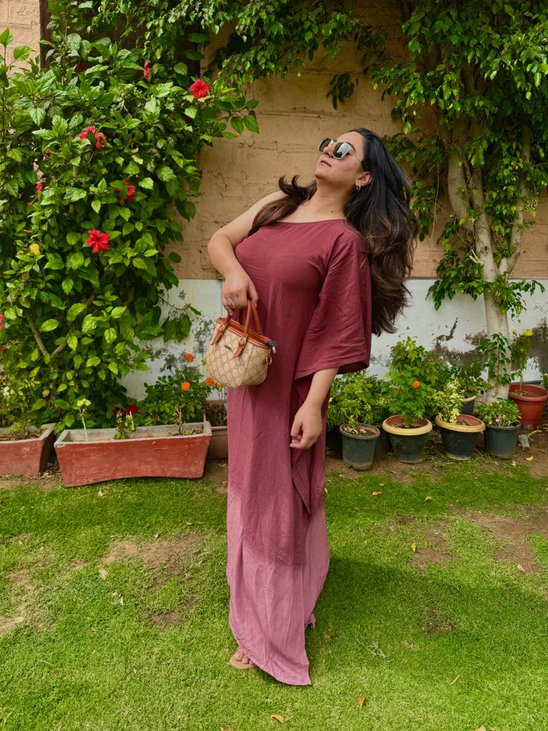Brown one shoulder 1