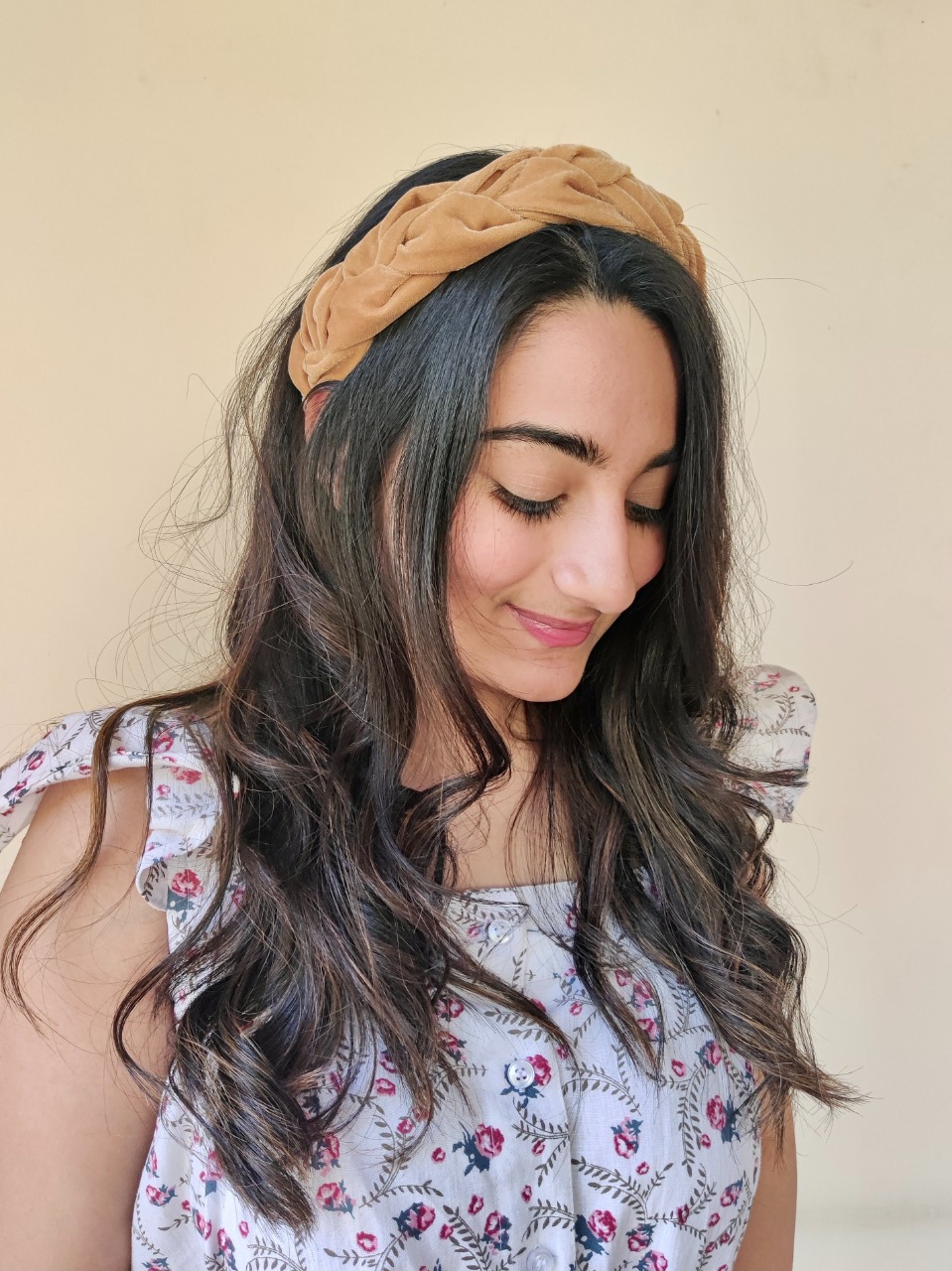 braided headband - winter velvet headband - youmadeline