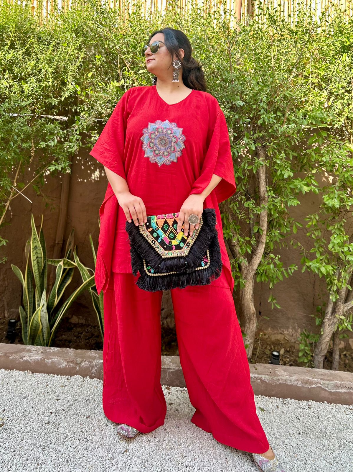 red coord set